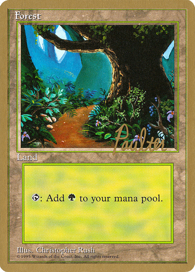 Forest (pp376) (Preston Poulter) [Pro Tour Collector Set] | Pegasus Games WI