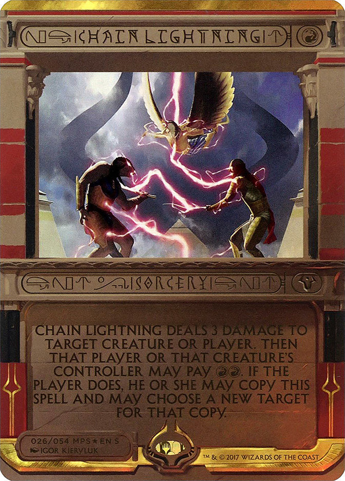 Chain Lightning (Invocation) [Amonkhet Invocations] | Pegasus Games WI