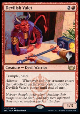 Devilish Valet (Promo Pack) [Streets of New Capenna Promos] | Pegasus Games WI