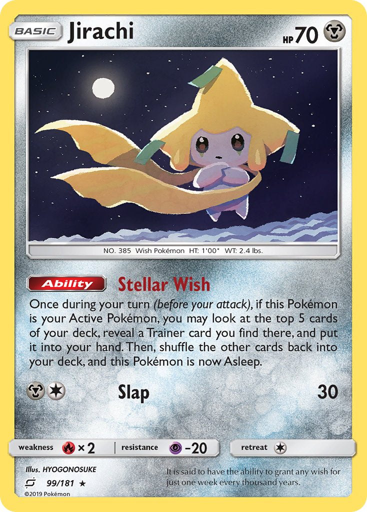 Jirachi (99/181) (Theme Deck Exclusive) [Sun & Moon: Team Up] | Pegasus Games WI