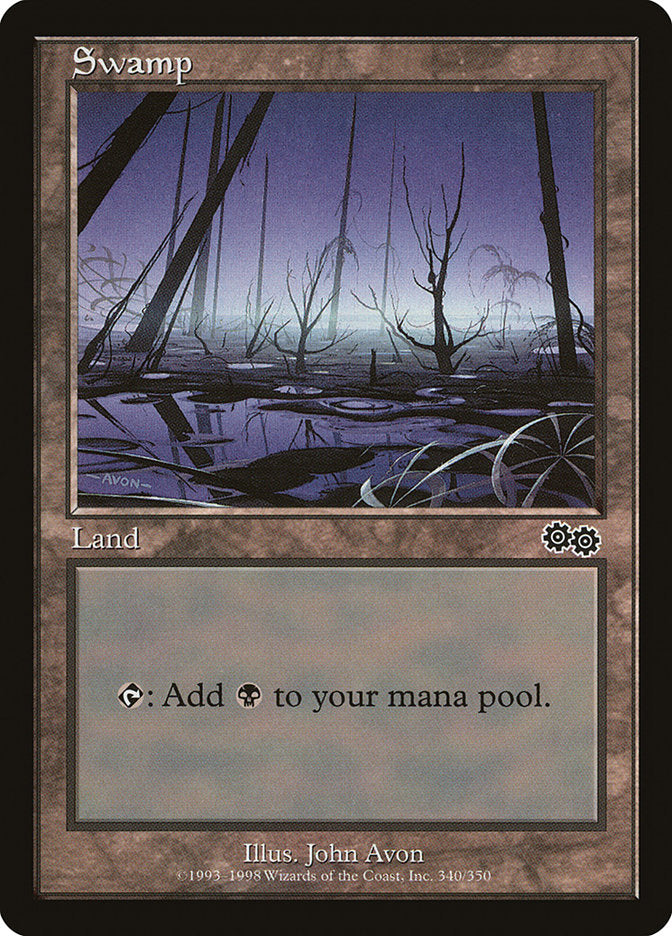 Swamp (340) [Urza's Saga] | Pegasus Games WI