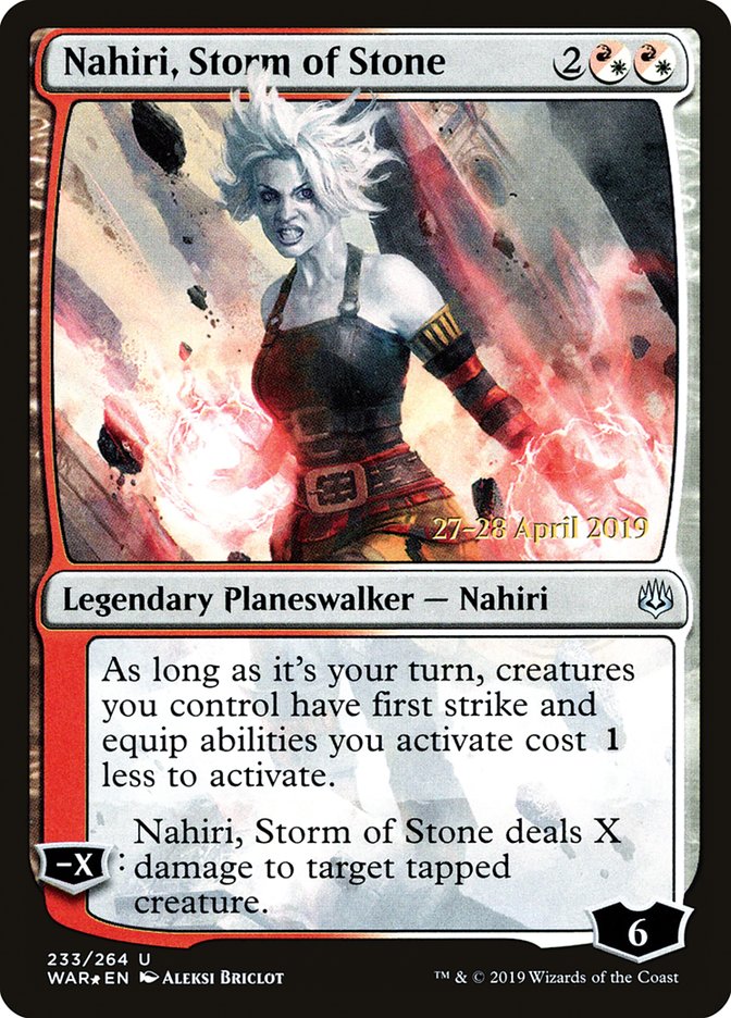 Nahiri, Storm of Stone [War of the Spark Prerelease Promos] | Pegasus Games WI