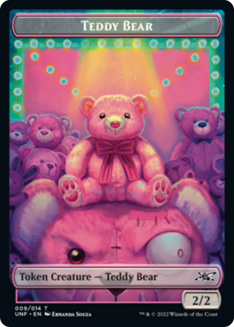 Teddy Bear // Treasure (013) Double-Sided Token [Unfinity Tokens] | Pegasus Games WI