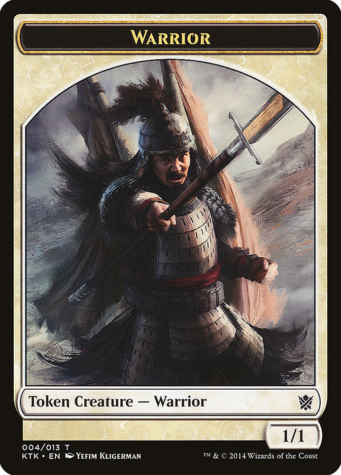 Warrior Token (004/013) [Khans of Tarkir Tokens] | Pegasus Games WI