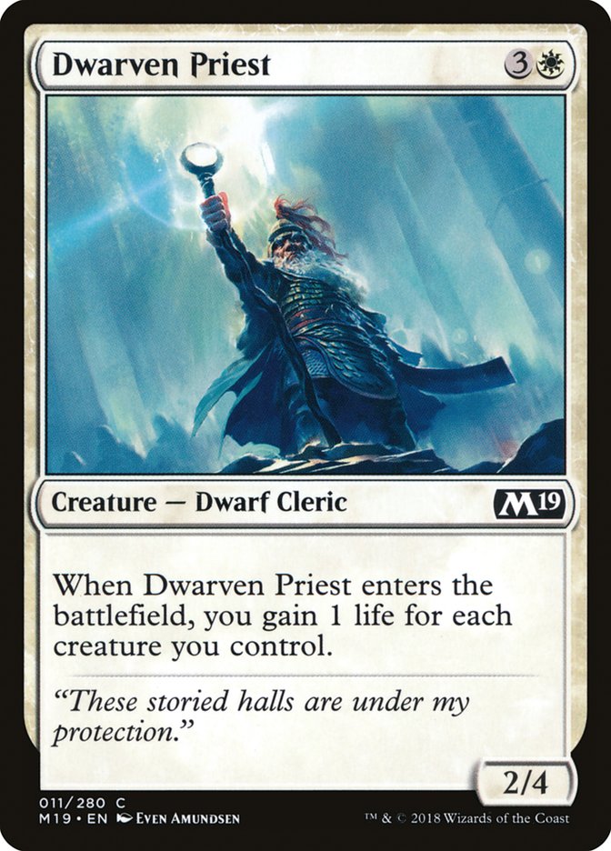 Dwarven Priest [Core Set 2019] | Pegasus Games WI