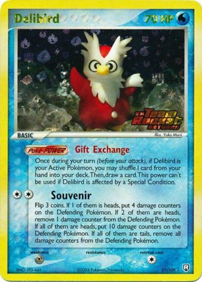 Delibird (21/109) (Stamped) [EX: Team Rocket Returns] | Pegasus Games WI