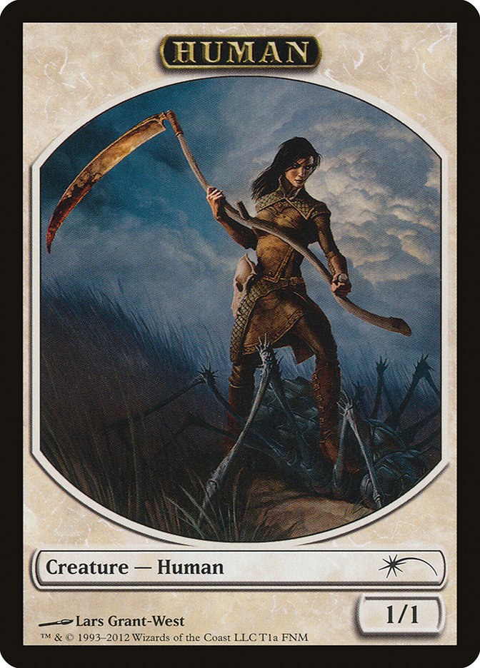 Human // Wolf Double-Sided Token [Friday Night Magic 2012] | Pegasus Games WI