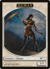 Human // Wolf Double-Sided Token [Friday Night Magic 2012] | Pegasus Games WI