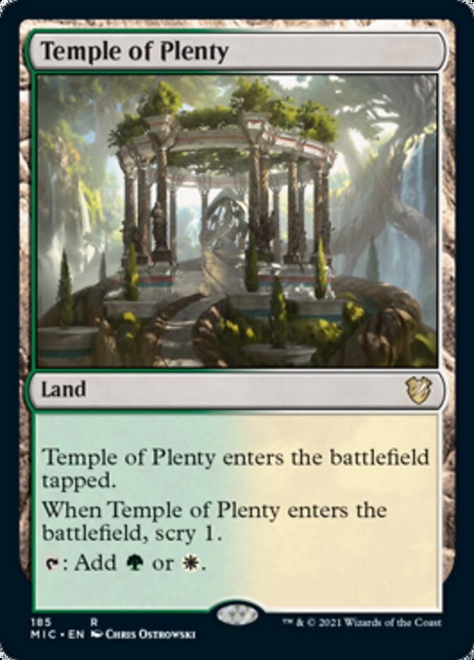 Temple of Plenty [Innistrad: Midnight Hunt Commander] | Pegasus Games WI