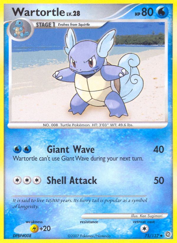 Wartortle (75/132) [Diamond & Pearl: Secret Wonders] | Pegasus Games WI