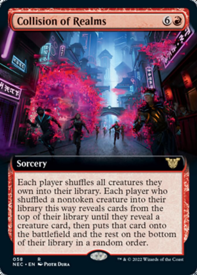 Collision of Realms (Extended Art) [Kamigawa: Neon Dynasty Commander] | Pegasus Games WI