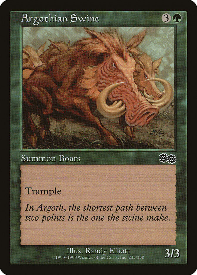 Argothian Swine [Urza's Saga] | Pegasus Games WI