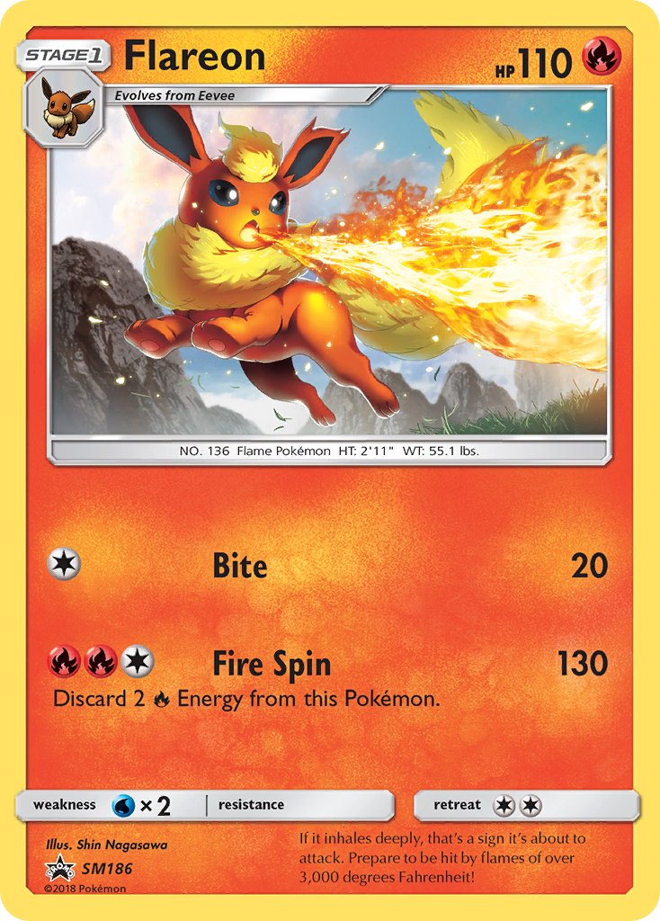 Flareon (SM186) [Sun & Moon: Black Star Promos] | Pegasus Games WI