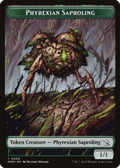Monk // Phyrexian Saproling Double-Sided Token [March of the Machine Tokens] | Pegasus Games WI