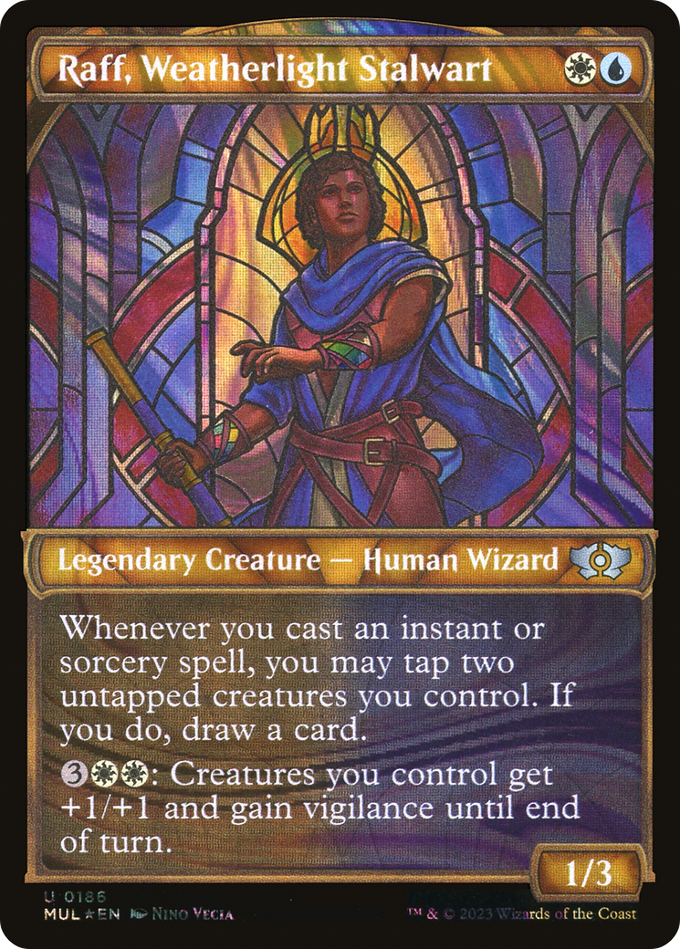 Raff, Weatherlight Stalwart (Halo Foil) [Multiverse Legends] | Pegasus Games WI