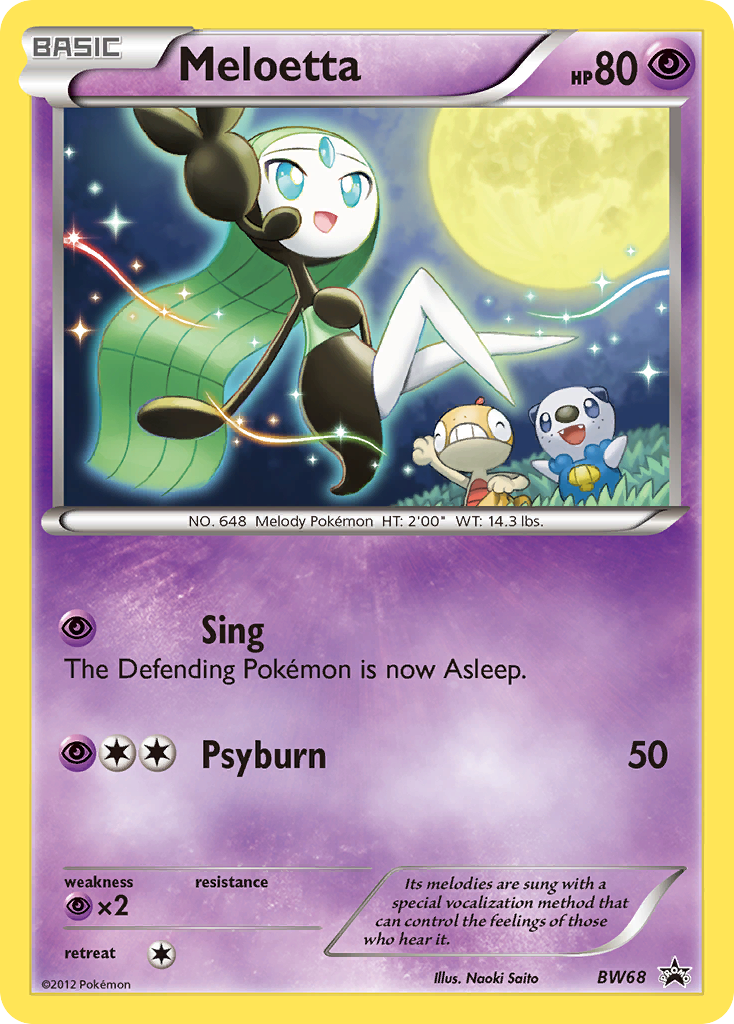 Meloetta (BW68) [Black & White: Black Star Promos] | Pegasus Games WI