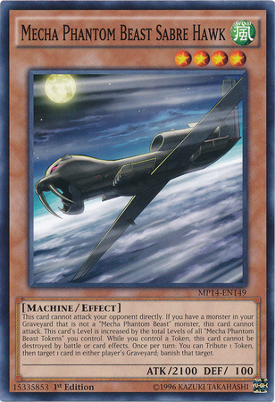 Mecha Phantom Beast Sabre Hawk [MP14-EN149] Common | Pegasus Games WI