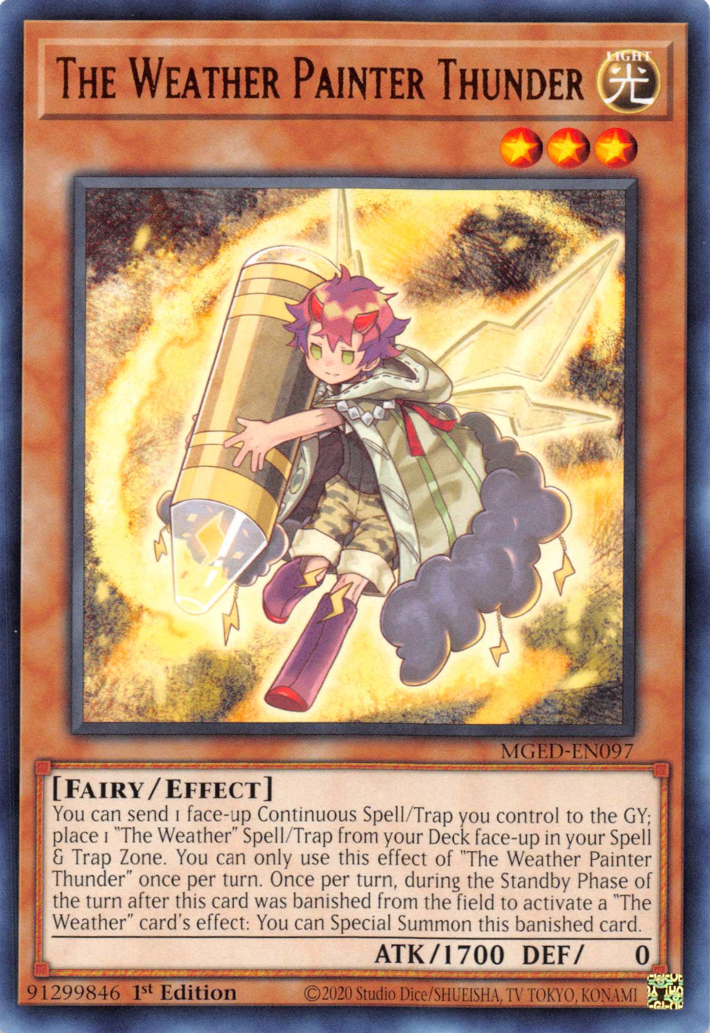 The Weather Painter Thunder [MGED-EN097] Rare | Pegasus Games WI