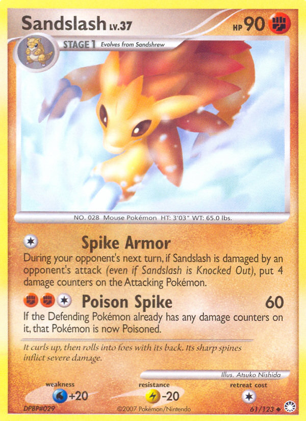 Sandslash (61/123) [Diamond & Pearl: Mysterious Treasures] | Pegasus Games WI