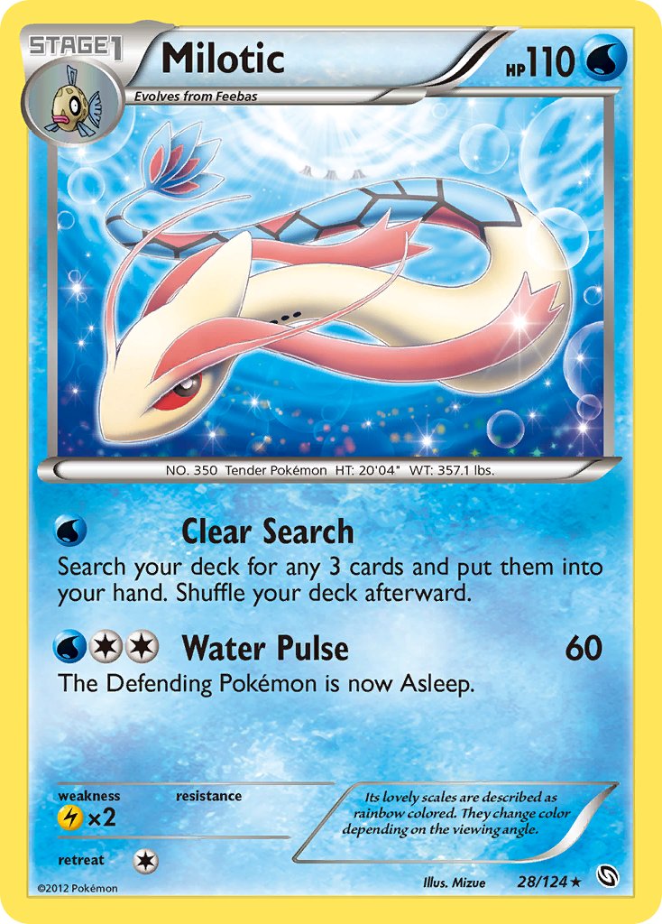 Milotic (28/124) (Theme Deck Exclusive) [Black & White: Dragons Exalted] | Pegasus Games WI