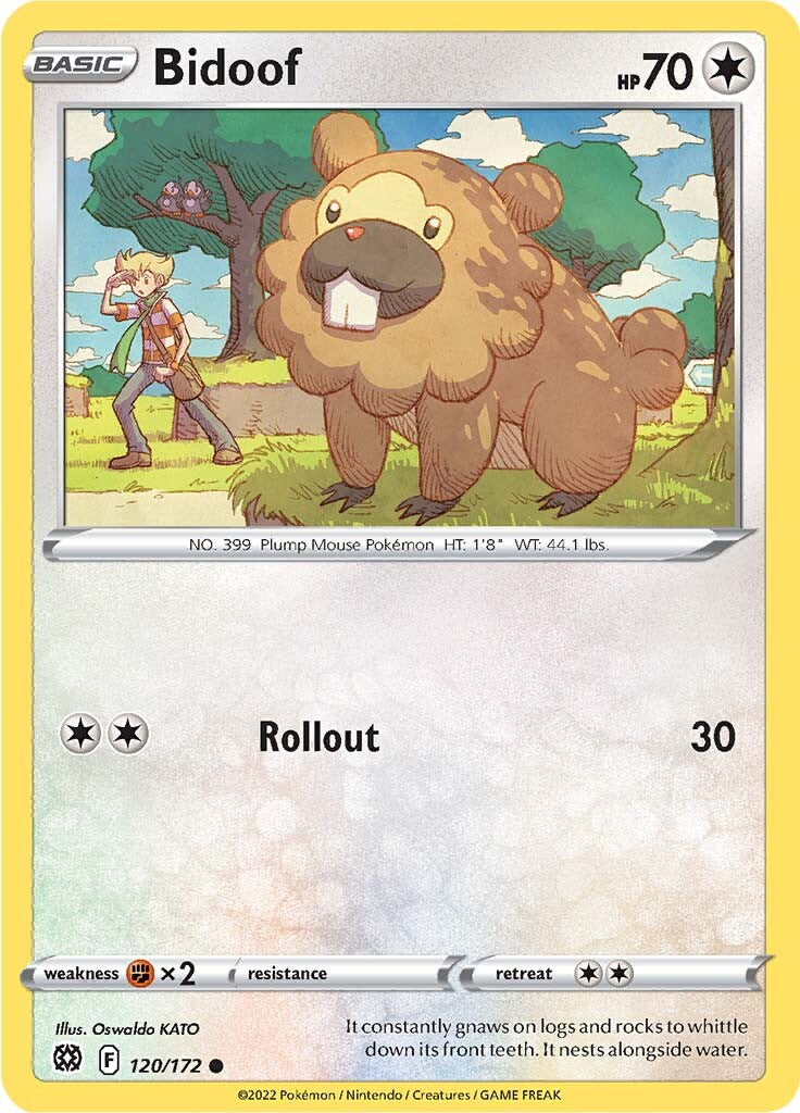 Bidoof (120/172) [Sword & Shield: Brilliant Stars] | Pegasus Games WI