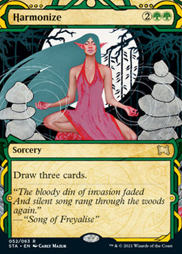 Harmonize (Foil Etched) [Strixhaven: School of Mages Mystical Archive] | Pegasus Games WI