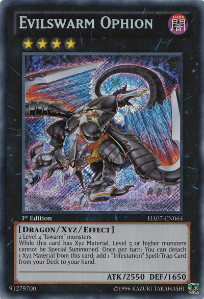 Evilswarm Ophion [HA07-EN064] Secret Rare | Pegasus Games WI