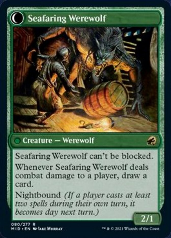 Suspicious Stowaway // Seafaring Werewolf [Innistrad: Midnight Hunt] | Pegasus Games WI