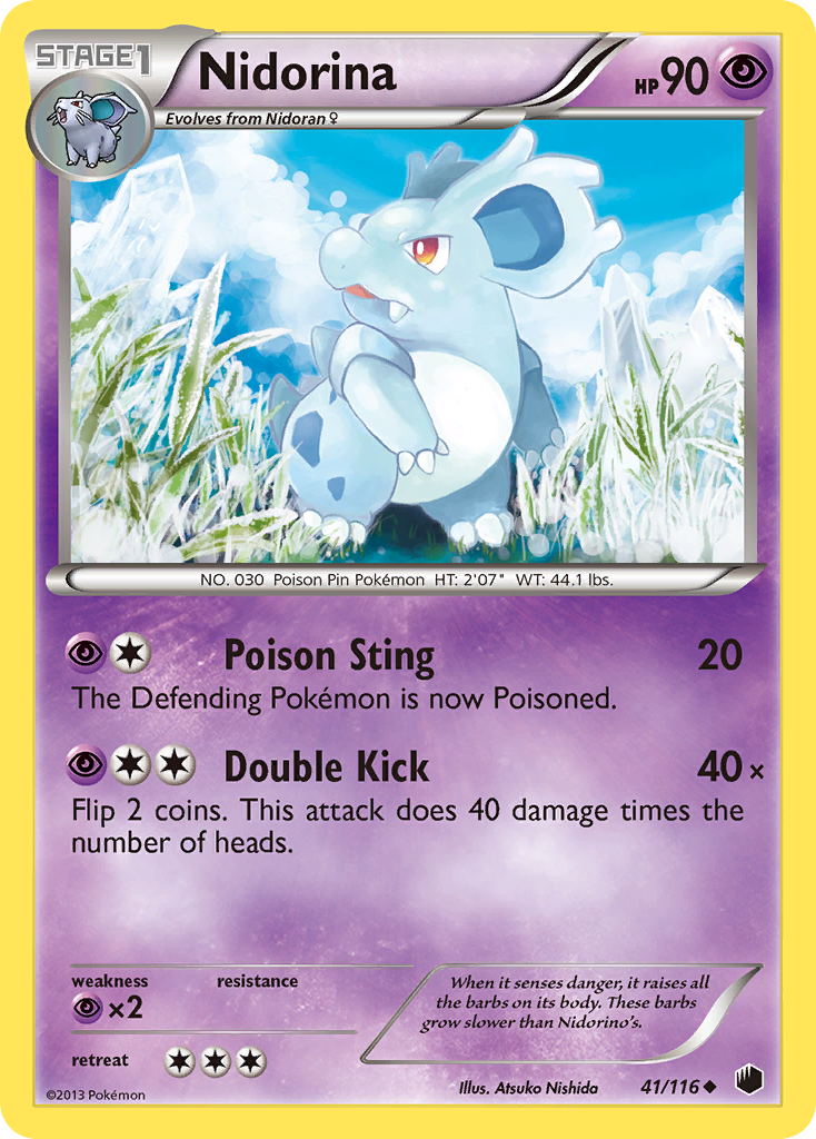 Nidorina (41/116) [Black & White: Plasma Freeze] | Pegasus Games WI