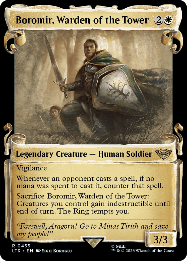 Boromir, Warden of the Tower [The Lord of the Rings: Tales of Middle-Earth Showcase Scrolls] | Pegasus Games WI