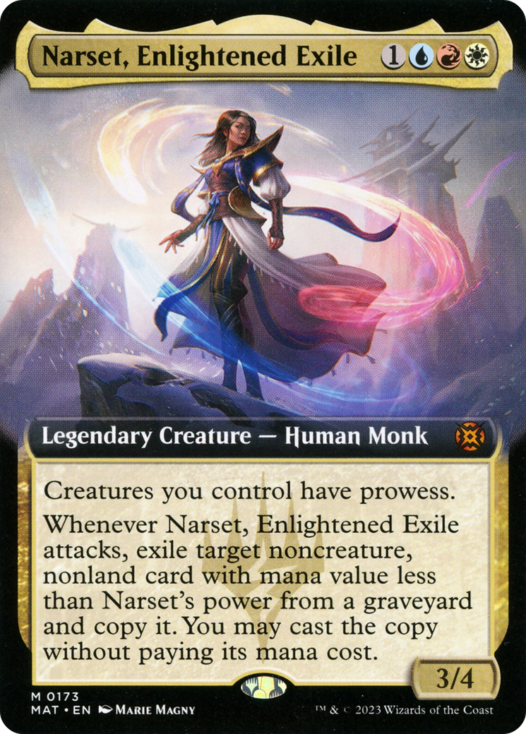 Narset, Enlightened Exile (Extended Art) [March of the Machine: The Aftermath] | Pegasus Games WI