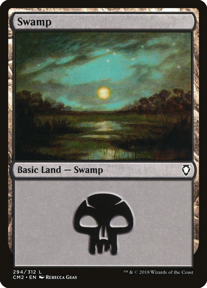 Swamp (294) [Commander Anthology Volume II] | Pegasus Games WI