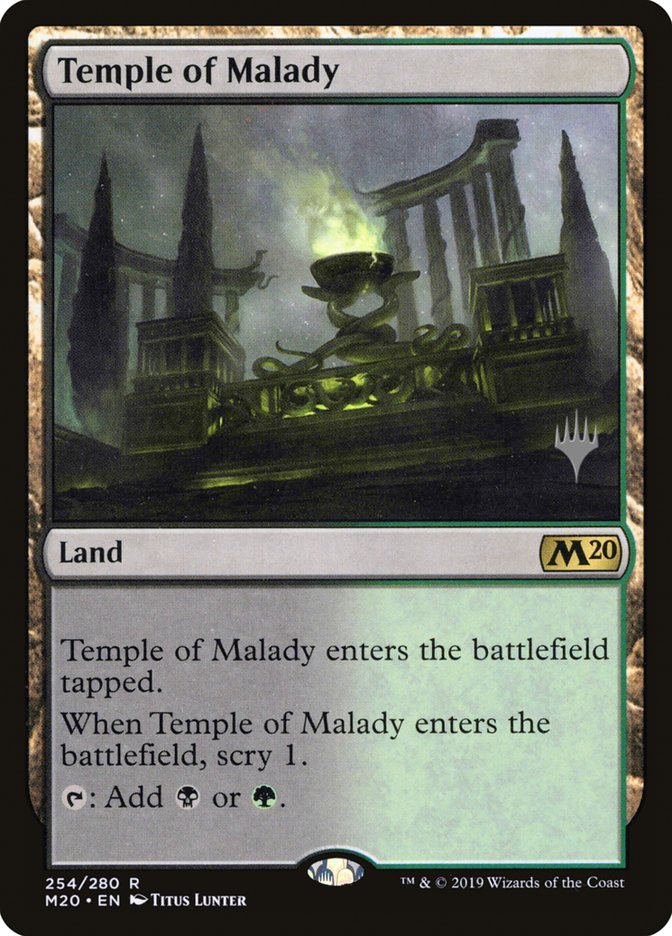 Temple of Malady (Promo Pack) [Core Set 2020 Promos] | Pegasus Games WI