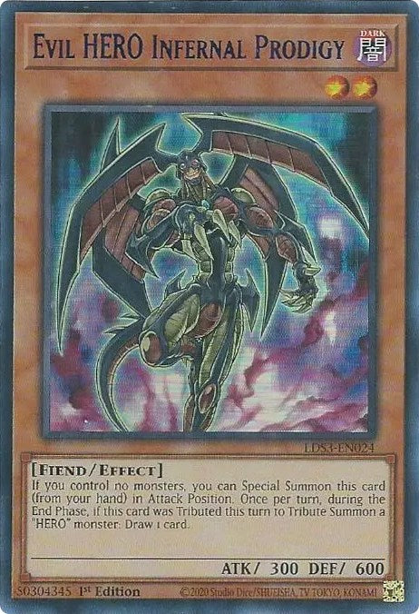 Evil HERO Infernal Prodigy (Blue) [LDS3-EN024] Ultra Rare | Pegasus Games WI