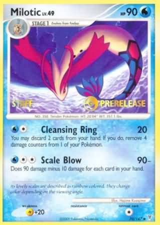 Milotic (70/147) (Staff Prerelease Promo) [Nintendo: Black Star Promos] | Pegasus Games WI