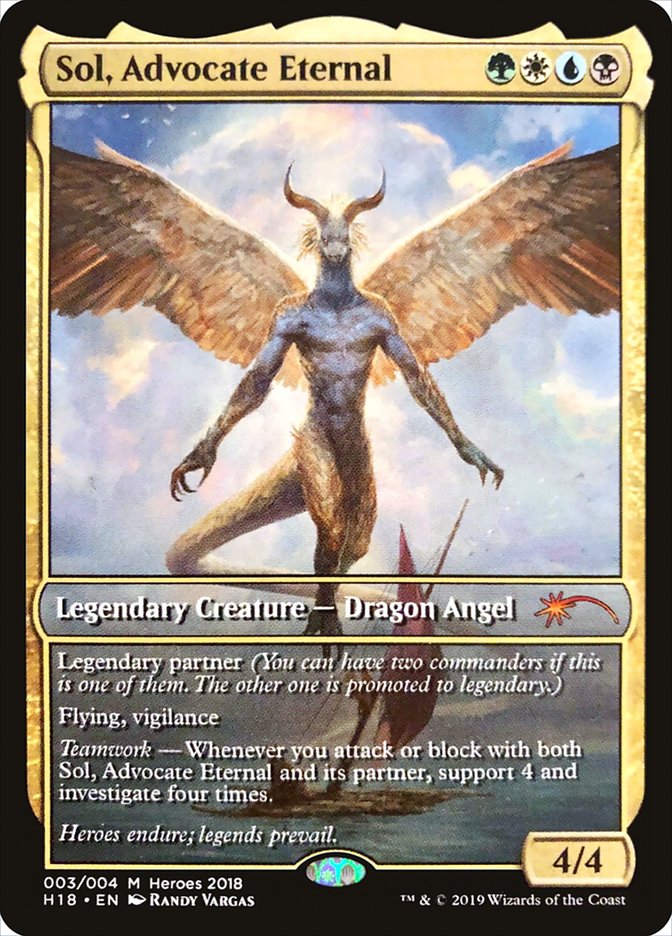 Sol, Advocate Eternal [Heroes of the Realm 2018] | Pegasus Games WI