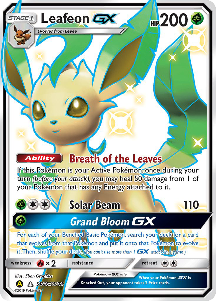 Leafeon GX (SV46/SV94) [Sun & Moon: Hidden Fates - Shiny Vault] | Pegasus Games WI