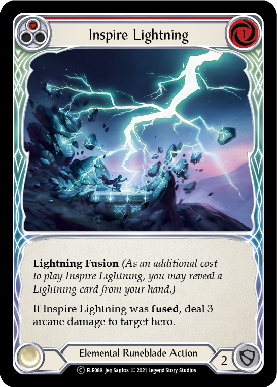 Inspire Lightning (Red) [U-ELE088] Unlimited Normal | Pegasus Games WI