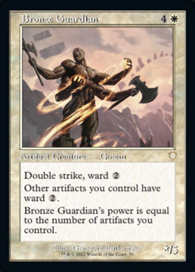 Bronze Guardian (Retro) [The Brothers' War Commander] | Pegasus Games WI