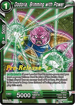 Dodoria, Brimming with Power (BT10-082) [Rise of the Unison Warrior Prerelease Promos] | Pegasus Games WI