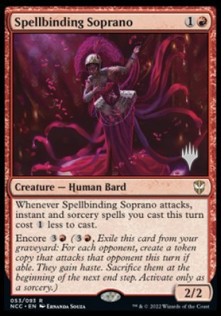 Spellbinding Soprano (Promo Pack) [Streets of New Capenna Commander Promos] | Pegasus Games WI
