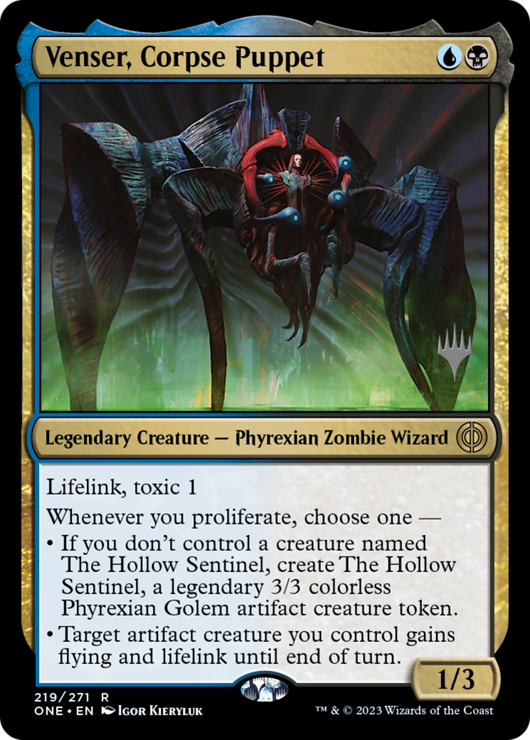 Venser, Corpse Puppet (Promo Pack) [Phyrexia: All Will Be One Promos] | Pegasus Games WI