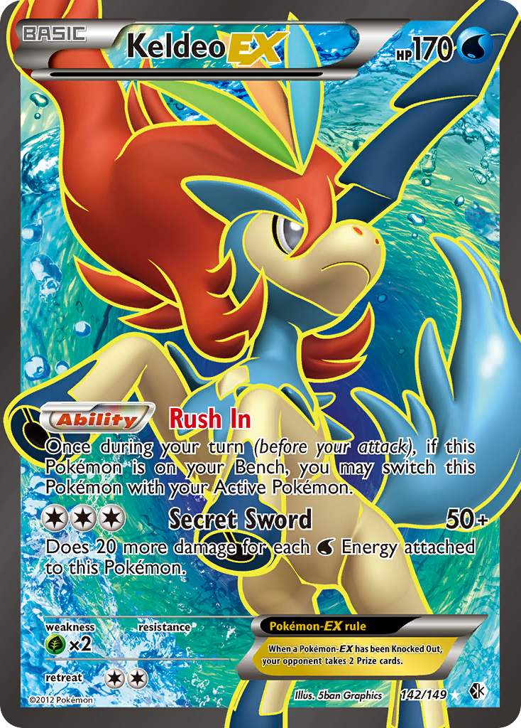 Keldeo EX (142/149) [Black & White: Boundaries Crossed] | Pegasus Games WI