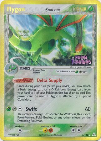 Flygon (7/110) (Delta Species) (Stamped) [EX: Holon Phantoms] | Pegasus Games WI