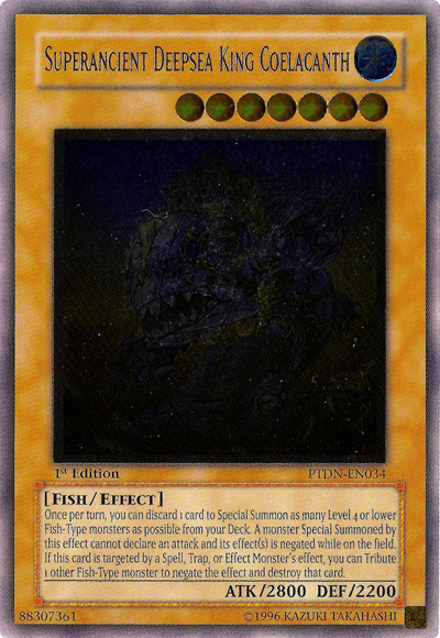 Superancient Deepsea King Coelacanth (UTR) [PTDN-EN034] Ultimate Rare | Pegasus Games WI