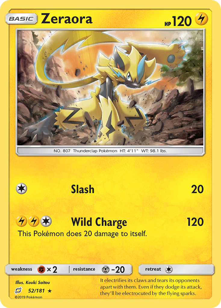 Zeraora (52/181) [Sun & Moon: Team Up] | Pegasus Games WI