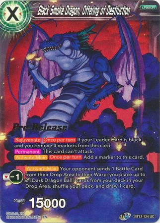 Black Smoke Dragon, Offering of Destruction (BT13-124) [Supreme Rivalry Prerelease Promos] | Pegasus Games WI