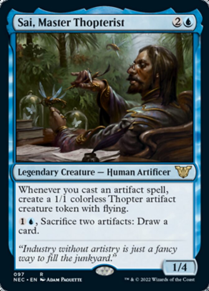 Sai, Master Thopterist [Kamigawa: Neon Dynasty Commander] | Pegasus Games WI