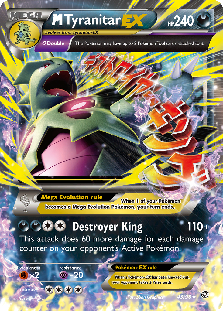 M Tyranitar EX (43/98) [XY: Ancient Origins] | Pegasus Games WI