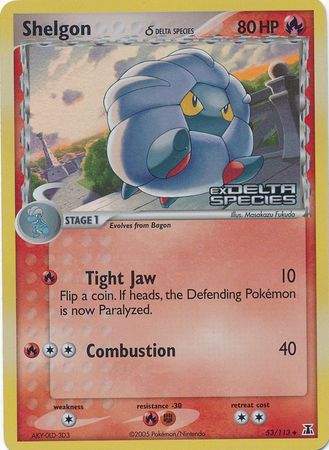 Shelgon (53/113) (Delta Species) (Stamped) [EX: Delta Species] | Pegasus Games WI